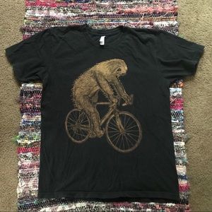 Sloth Bicycle Tshirt